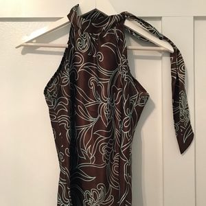 Be Cool High Neckline Tie Blouse